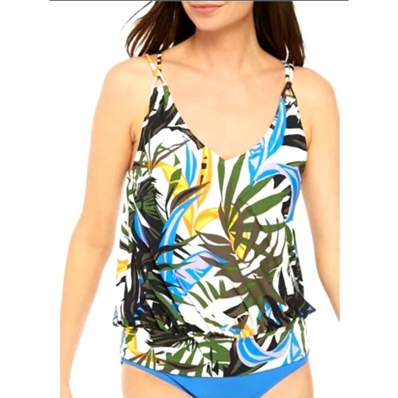 Calvin Klein Swim Calvin Klein Tankini Tropic Rainforest Blouson